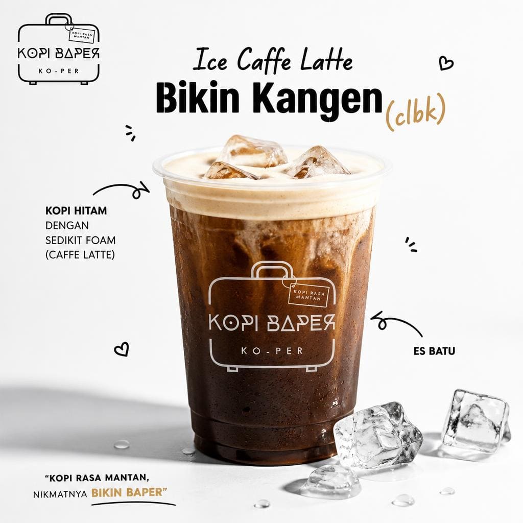 Ice Caffe Latte Bikin Kangen Clbk Kopi Baper